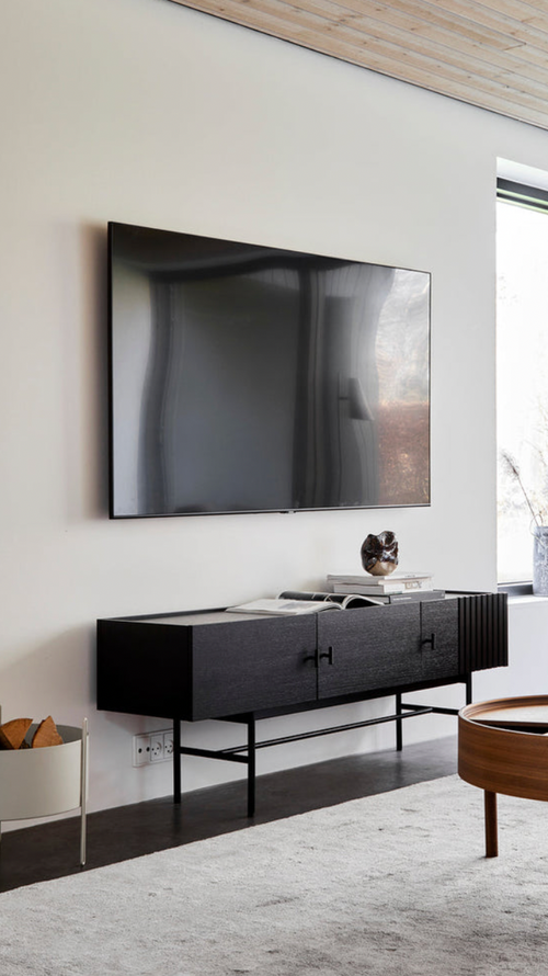 Black Low Sideboard – 150 cm