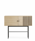 White Pigmented Oak Sideboard – 120 cm